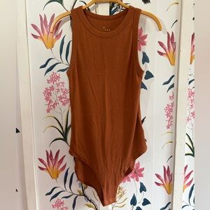 a new day Rust Sleeveless Bodysuit